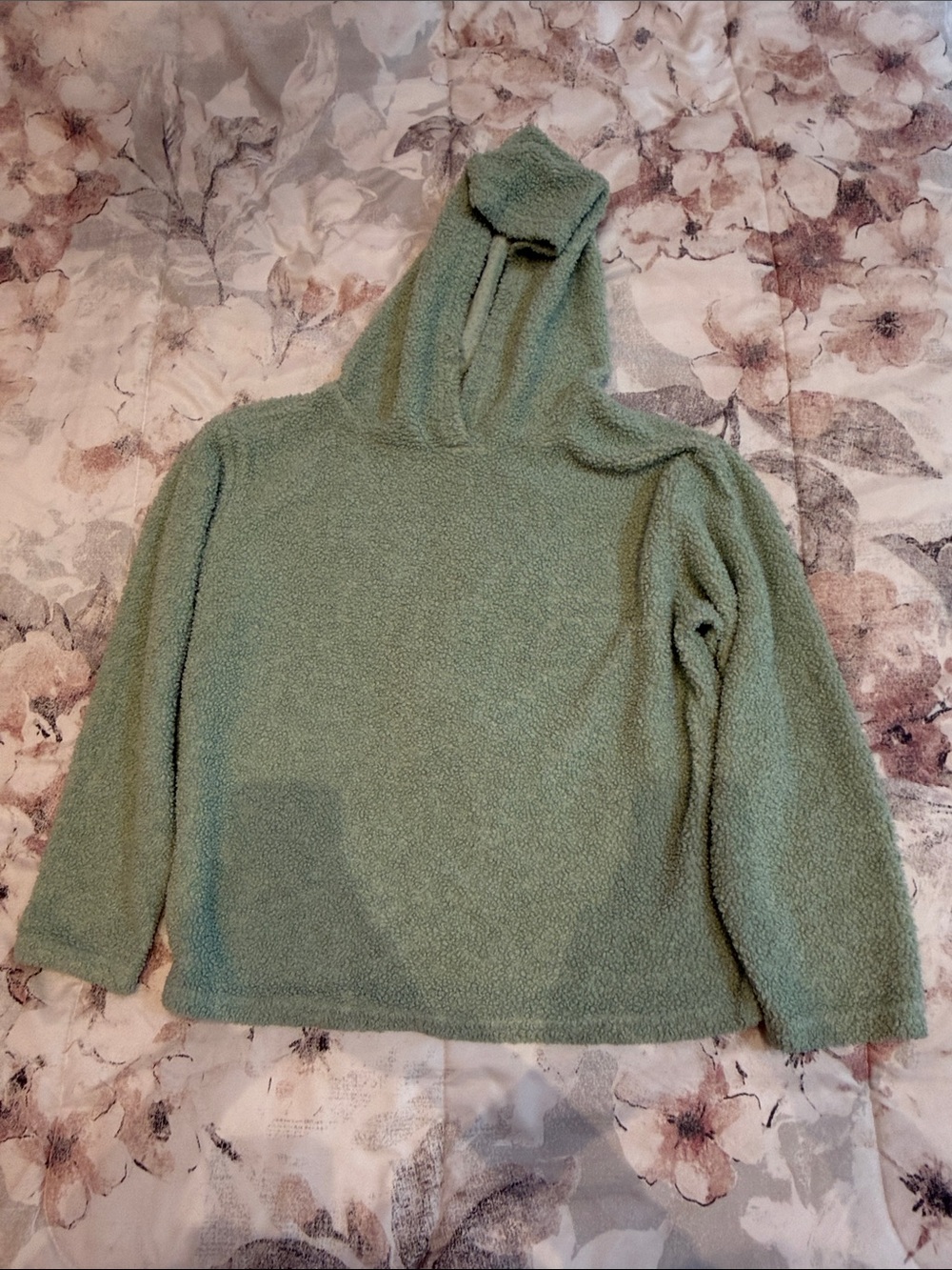 Cozy Hooded Women's Sweater -  Green